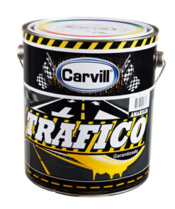 Pintura latex mate para exteriores color amarillo y negro tráfico